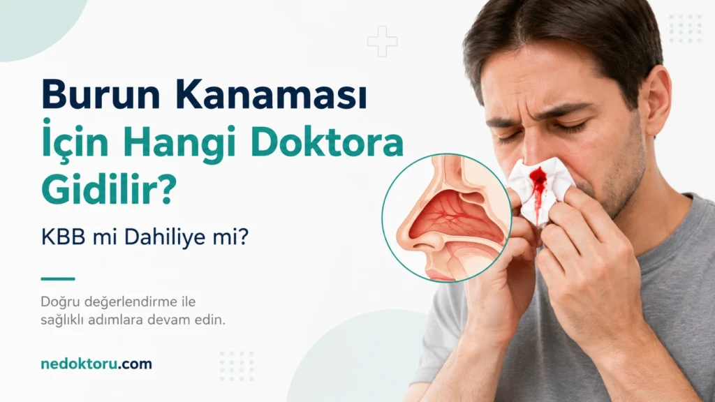 Burun Kanaması İçin Hangi Doktora Gidilir? KBB mi Dahiliye mi?