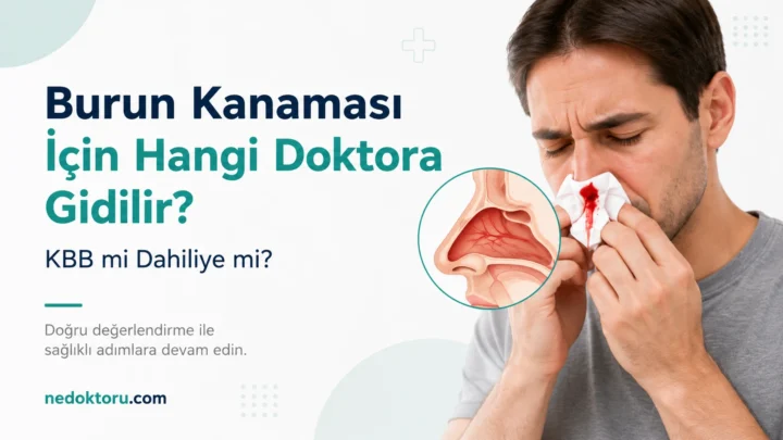 Burun Kanaması İçin Hangi Doktora Gidilir? KBB mi Dahiliye mi?