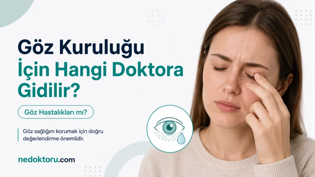 Göz Kuruluğu İçin Hangi Doktora Gidilir? Göz Hastalıkları mı?