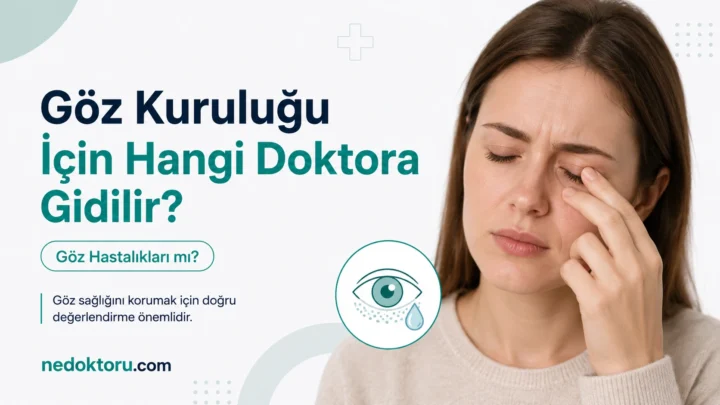Göz Kuruluğu İçin Hangi Doktora Gidilir? Göz Hastalıkları mı?