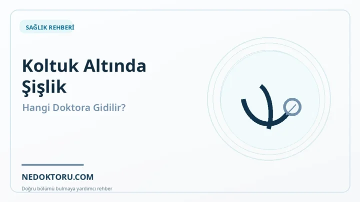 Koltuk Altında Şişlik İçin Hangi Doktora Gidilir? Kitle ve Bez
